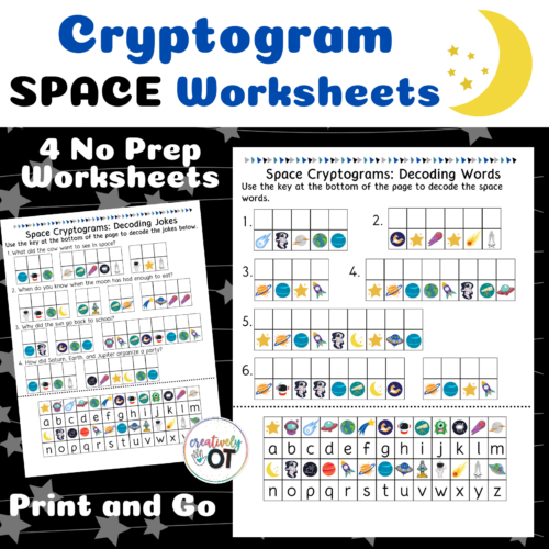 Space Cryptogram and Decoding Worksheets's featured image