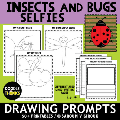 Insects and Bugs Selfies Drawing Prompts's featured image