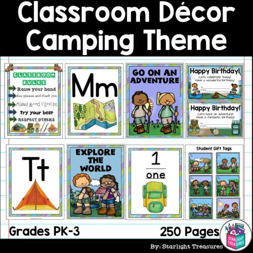 Classroom Decor Pack - Camping Theme's featured image