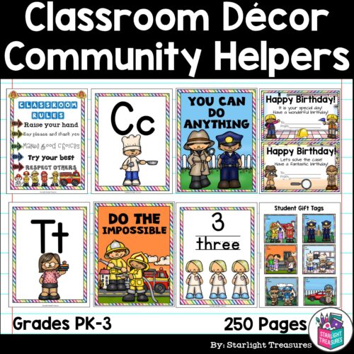 Classroom Decor Pack - Careers and Community Helpers Theme's featured image