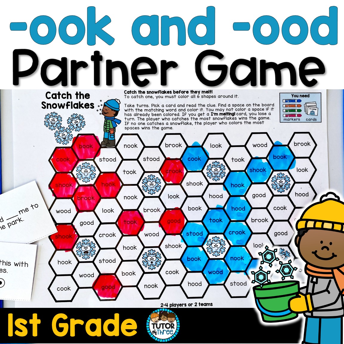 Vowel Team oo : -ook and -ood Game and Activities