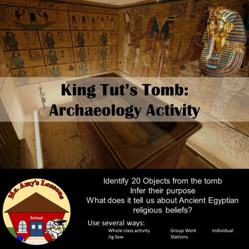 Ancient Egypt: King Tut's Tomb Archaeology Activity's featured image