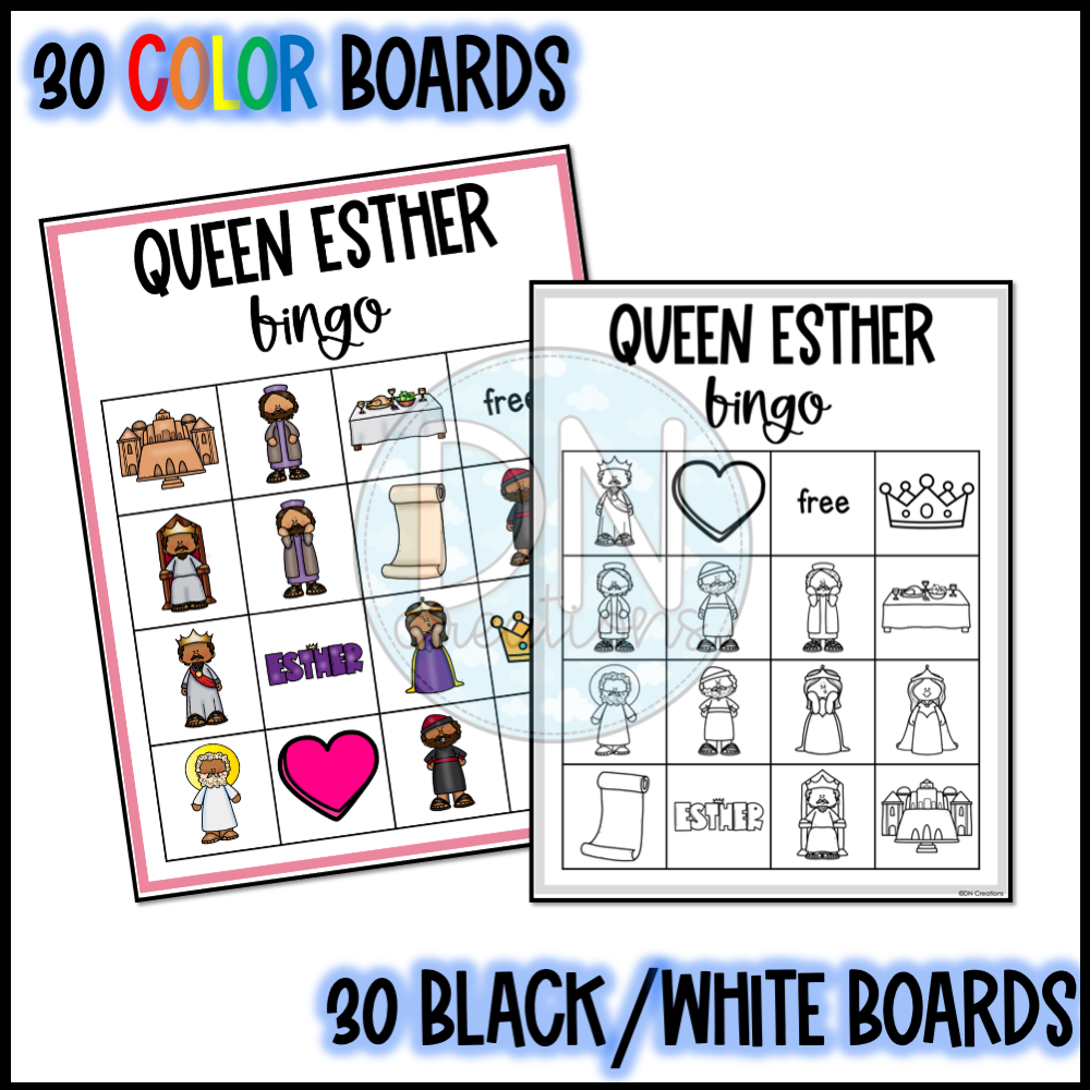 King and Queen Mate: Bingo Worksheet for kids