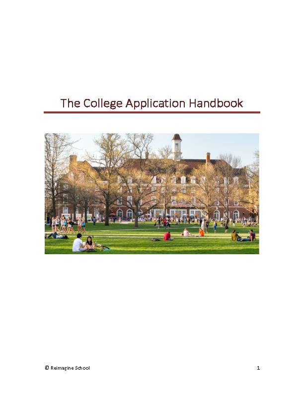 College Application Handbook