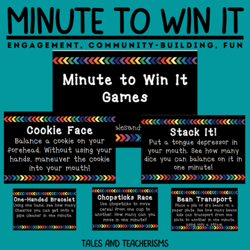 19 Minute to Win it Games for Kids - End of Year, Beginning of the Year, SEL's featured image