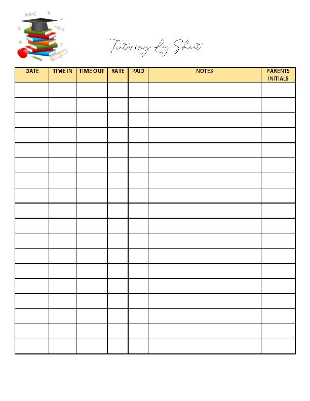 tutoring-log-sheet-classful