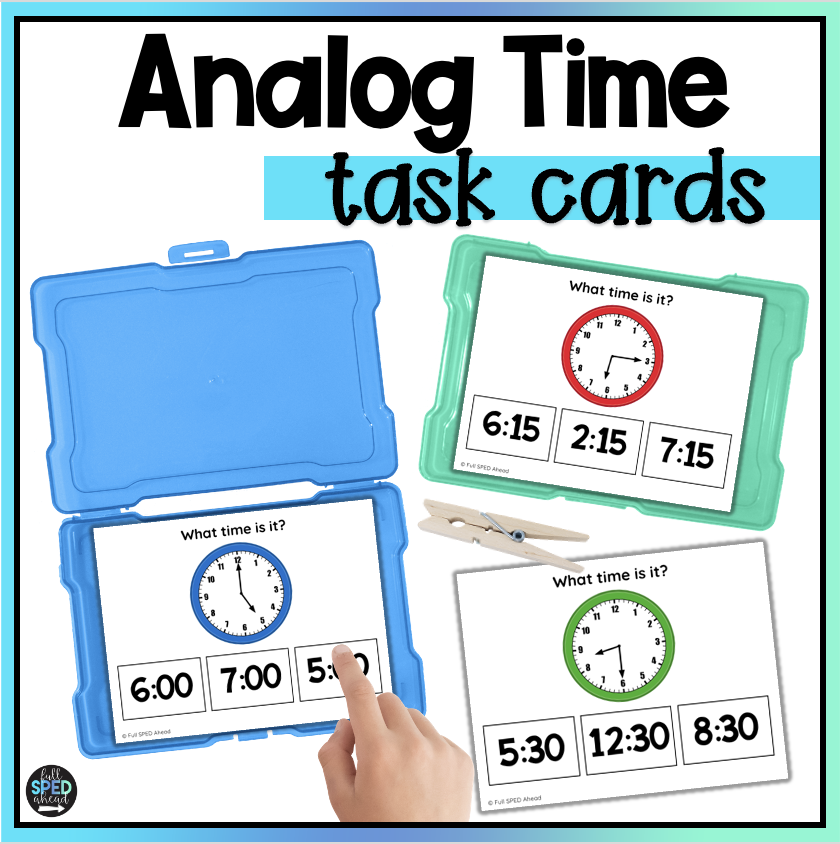Calendar Days of the Week Task Cards Activities for Special