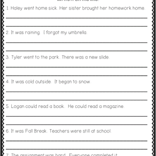 Super Simple Worksheets ~ Grammar ~ Compound Sentences ~ No Prep - Classful