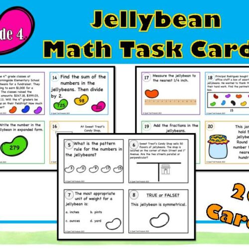 Life Cycle Math Task Cards - Classful