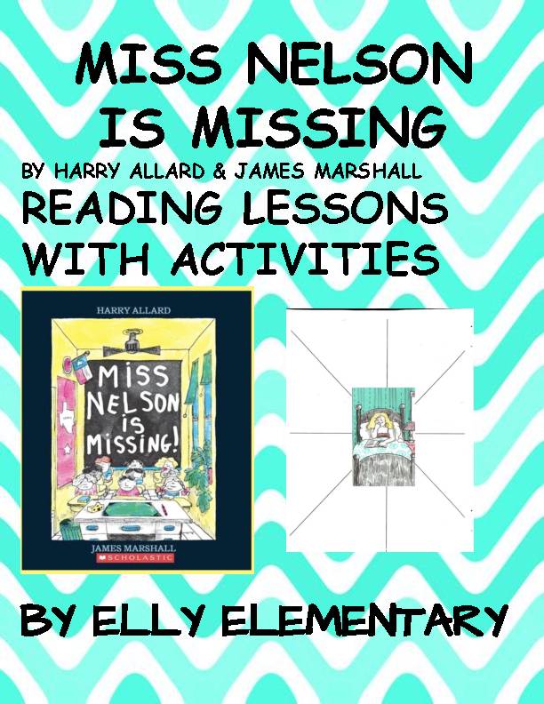 MISS NELSON IS MISSING: READING LESSONS, SUB PLANS & EXTENSION ACTIVITIES