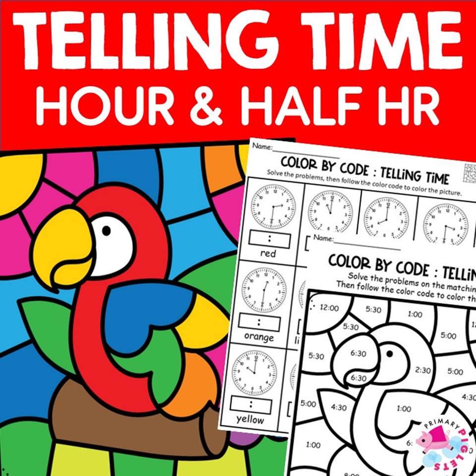 telling-time-to-the-hour-and-half-hour-color-by-number-color-by