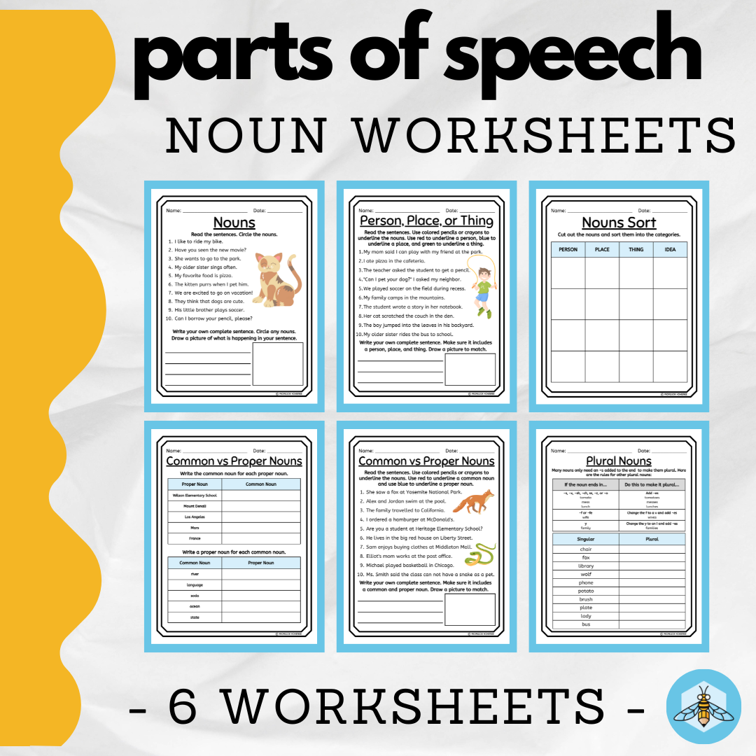 Noun Worksheet Packet