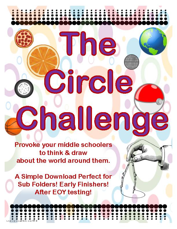 The Circle Challenge : Easy Early Finish or Substitute Activity