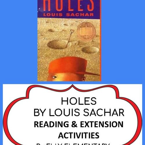 Homework Menu for Holes by Louis Sachar