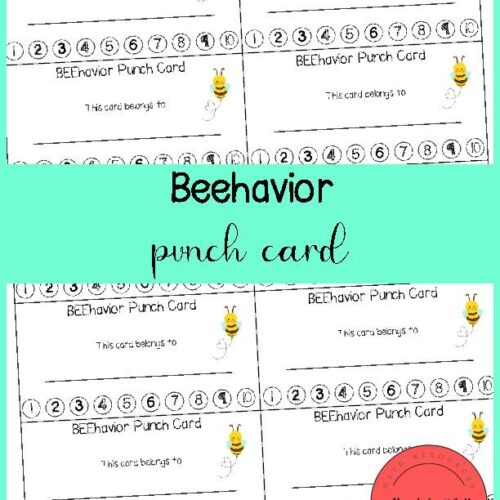 Behavior Punch Card - Bee's featured image