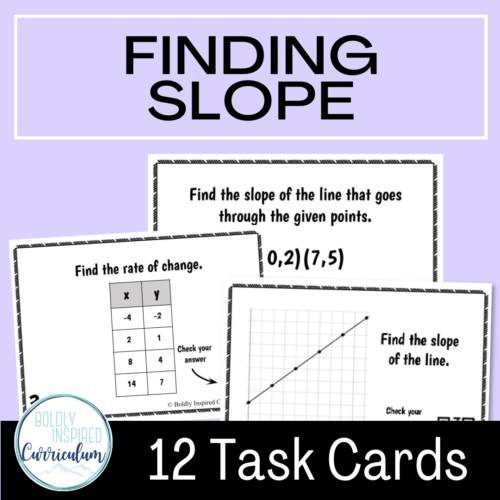 Finding Slope Task Cards's featured image