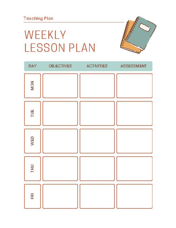 Get organized with printable teaching plan sheets! - Classful