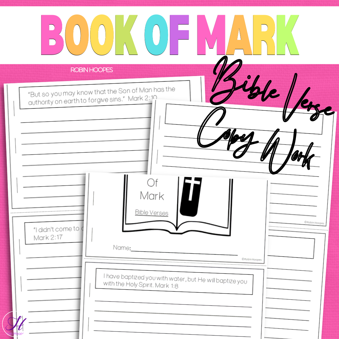 Book of Mark Bible Verse Copywork
