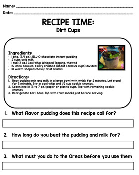 Life Skills - Cooking - Measuring Cups - Recipes - Cooking - GOOGLE -  Classful