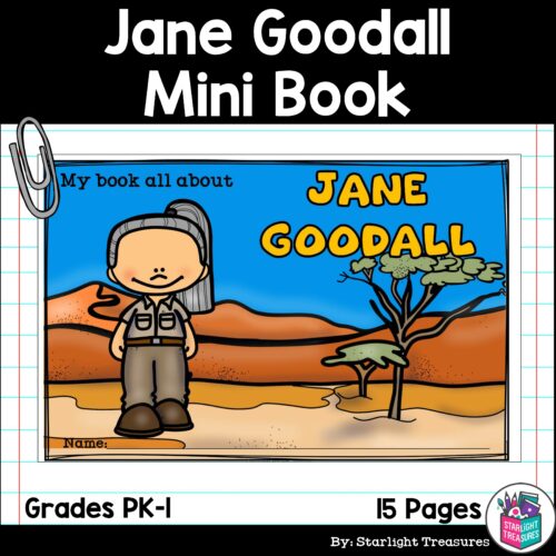 Jane Goodall Mini Book for Early Readers: Women's History Month's featured image