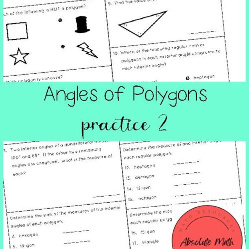 Angles of Polygons Practice 2's featured image
