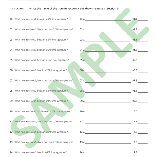 Intermediate Worksheet_1.2 - Note Names, Values, and Symbols's featured image