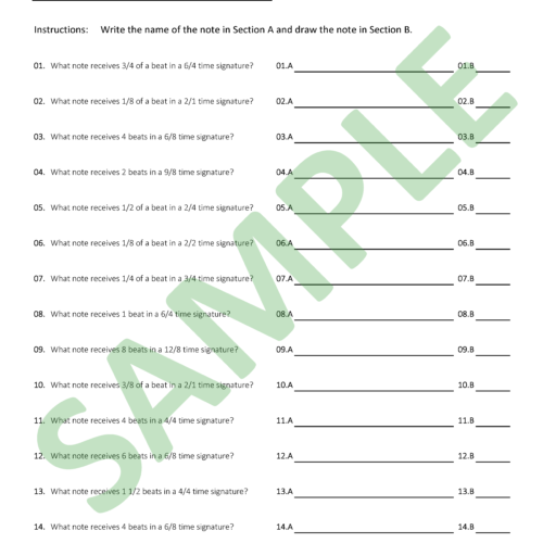 Intermediate Worksheet_1.3 - Note Names, Values, and Symbols's featured image