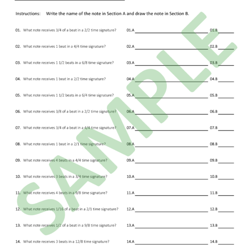 Intermediate Worksheet_1.4 - Note Names, Values, and Symbols's featured image