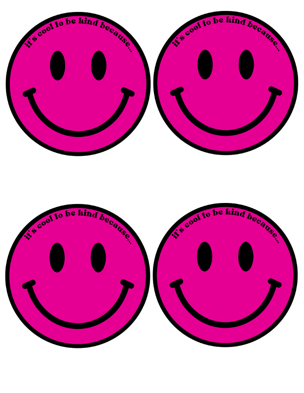 Groovy Smiley Face Patch REGULAR and XL Classroom Cut-Outs