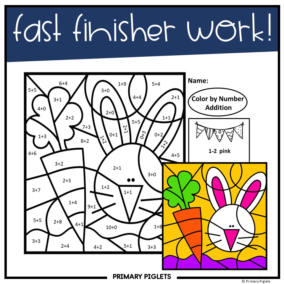 EASTER MATH | EASTER COLOR BY CODE | EASTER COLOR BY NUMBER | ADDITION ...