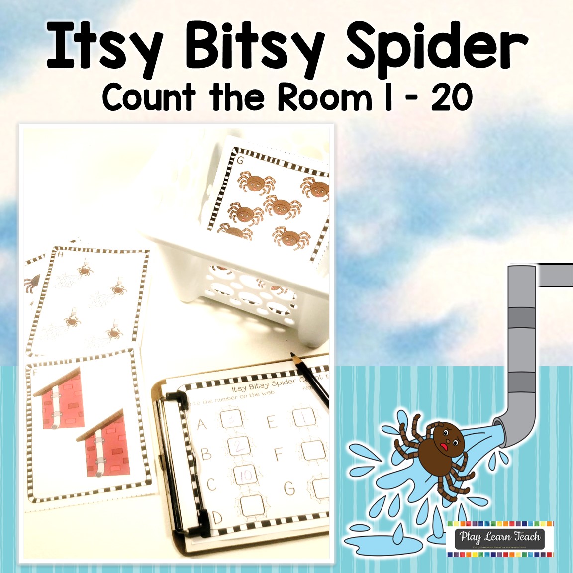Itsy Bitsy Spider Count the Room 1 - 20
