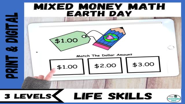 Next Dollar Money Skills Count Money for Amounts Under 20 Dollars Life  Skills