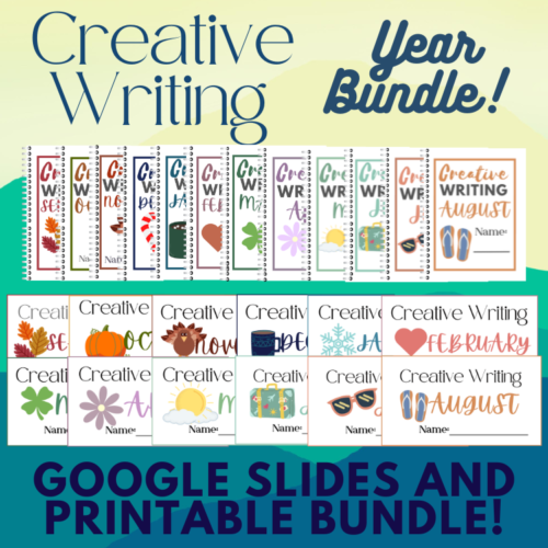 YEAR of Creative Writing! Digital and Printable Bundle!'s featured image