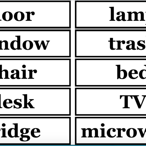 House/Classroom Word Labels's featured image