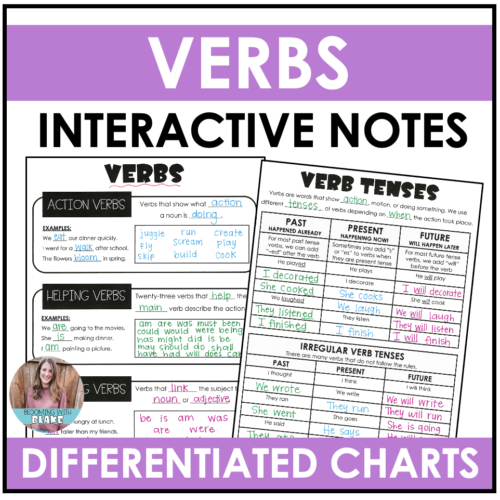 Verbs Chart and Grammar Notes's featured image