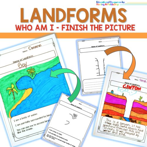 Landforms | Who Am I | Finish The Pictures Drawing Activity's featured image