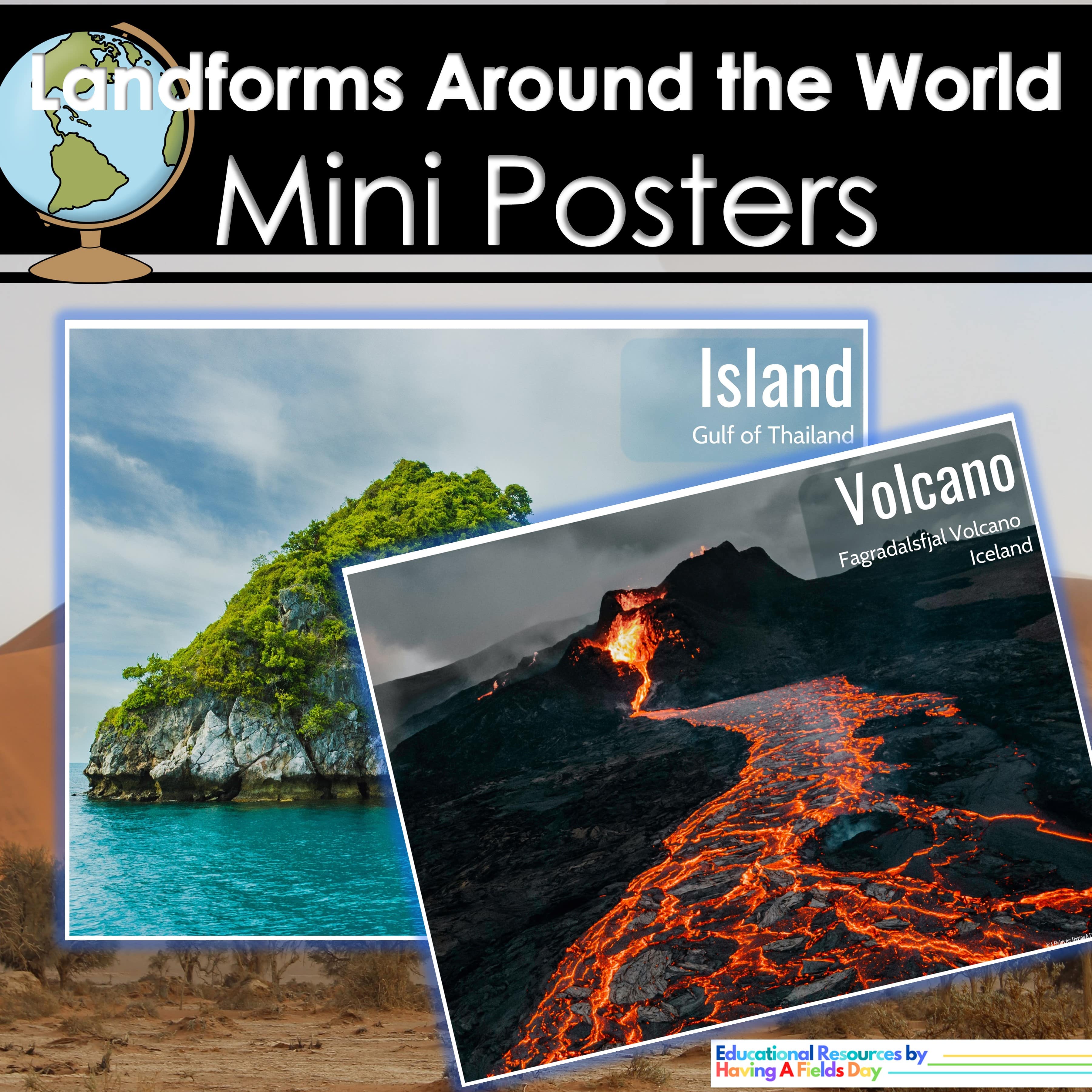 Landforms Around The World Mini Posters