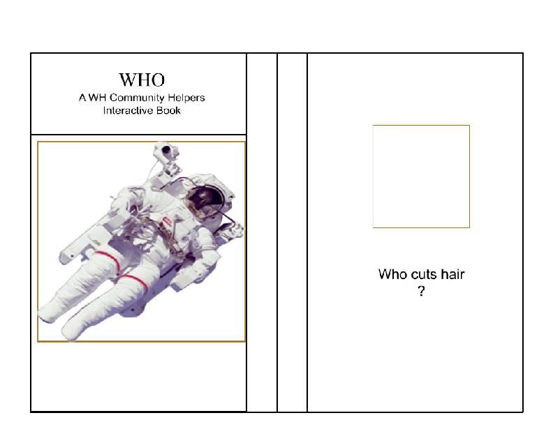 WH Questions Community Helpers Interactive Book (WHO Questions) Real Life Photo Version