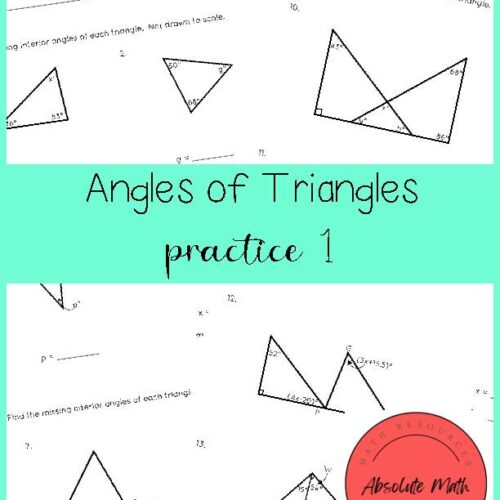 Angles of Triangles Practice 1's featured image