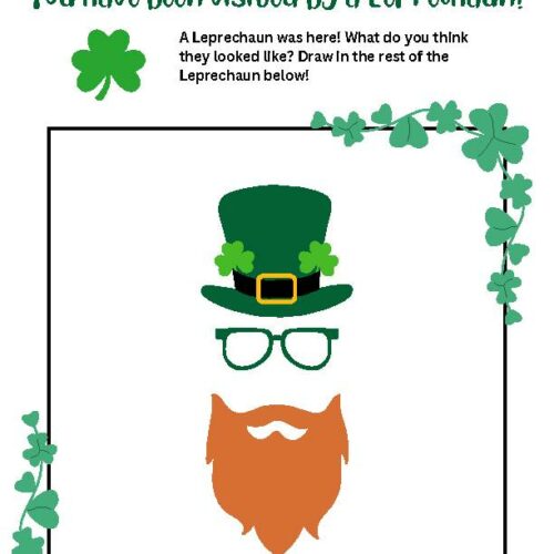 You have been visited by a Leprechaun! St. Patrick's Day Drawing Activity's featured image