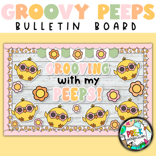 Grooving with my Peeps Bulletin Board | Spring Chick Decor | Easter Decor's featured image