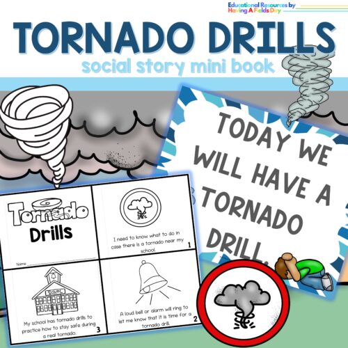 Tornado Drill Social Narrative Mini Book Set's featured image