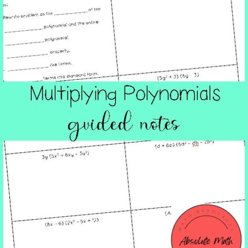 Multiplying Polynomials Guided Notes's featured image