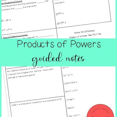 Products of Powers Guided Notes's featured image
