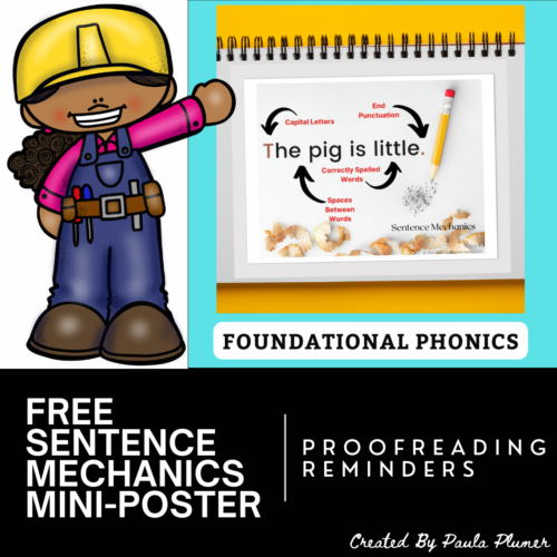 Improve Early Writing Skills with Free Sentence Mechanics Reminder Poster's featured image