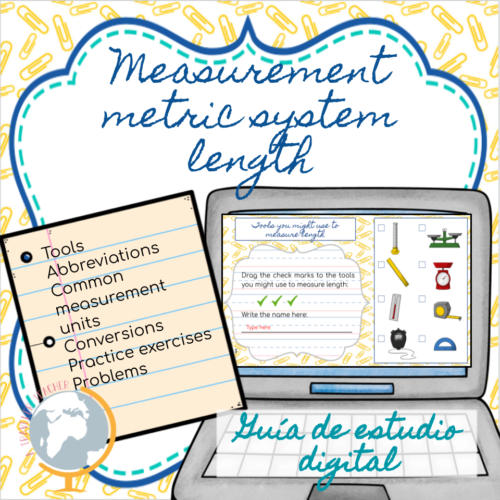 Measurement metric system length digital study guide's featured image