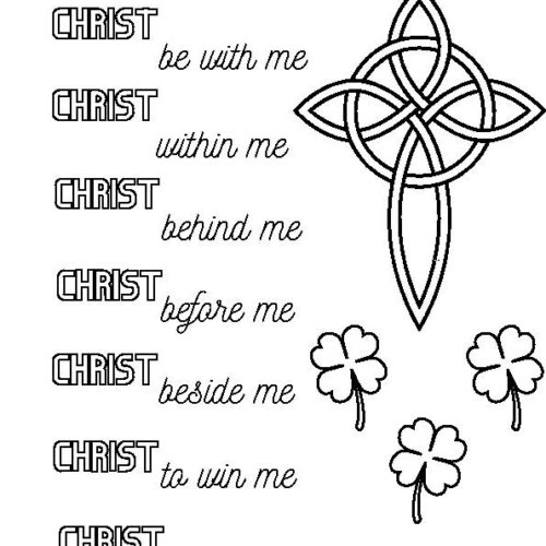 St. Patrick's Day Blessing Coloring Sheet's featured image