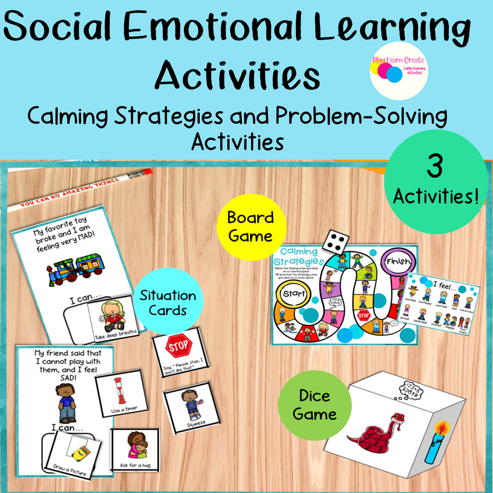 social emotional skills preschoolers checklist clipart