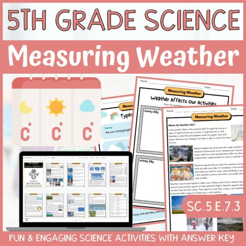 All About Weather Activity & Answer Key 5th Grade Earth Science's featured image