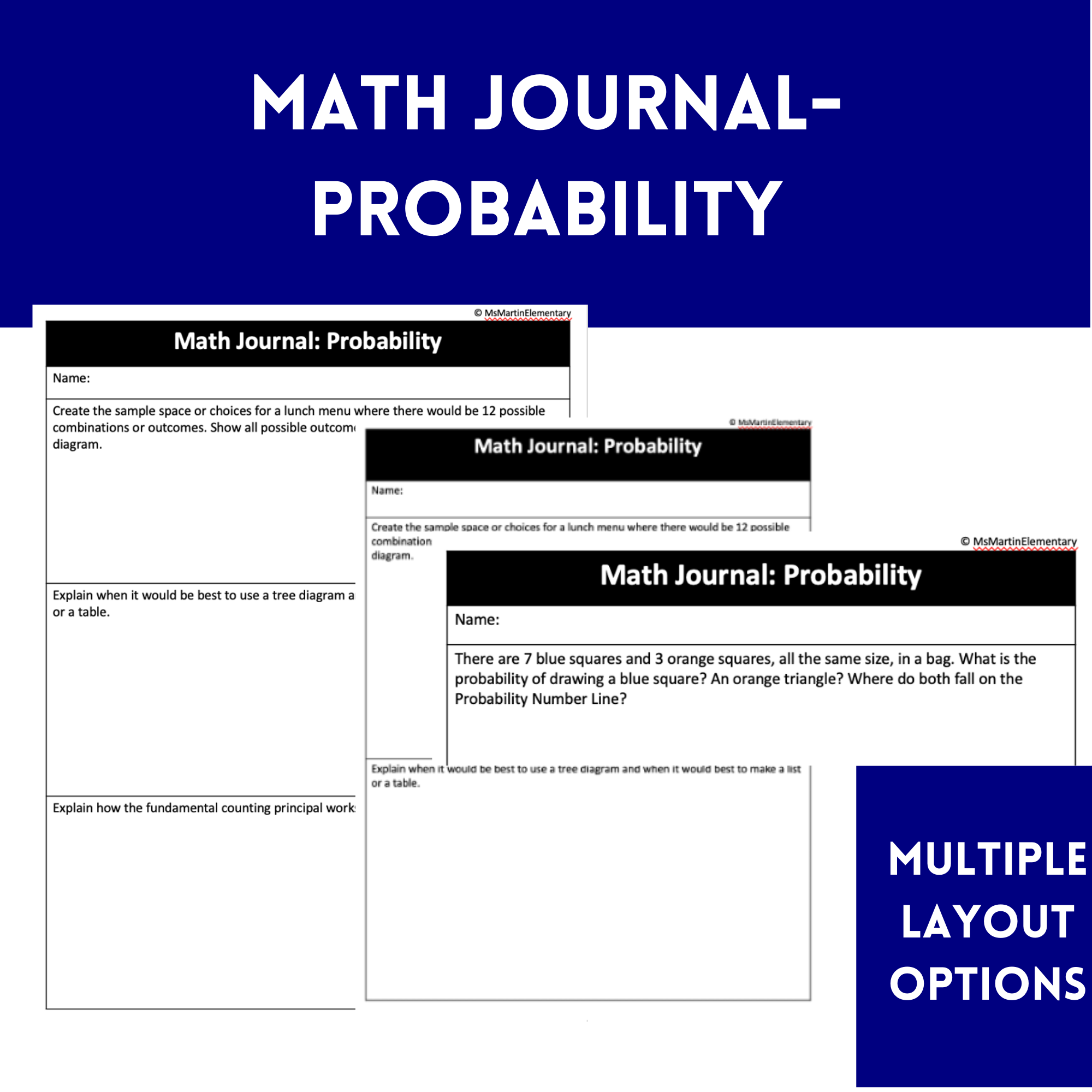 Math Journal Probability